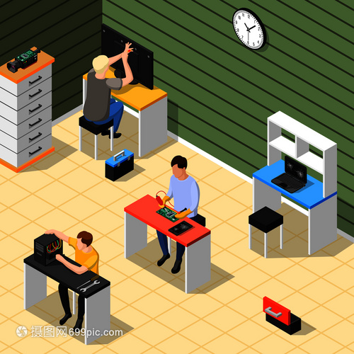 服务中心 技术与协作的等距视界